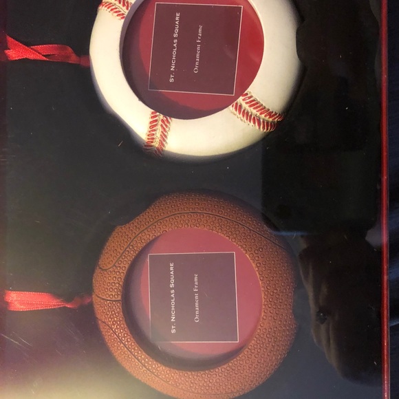 Football soccer baseball 3 piece ornament set - Picture 4 of 5